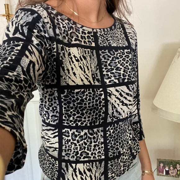 Vintage Take two animal print t-shirt - Picture 1 of 5